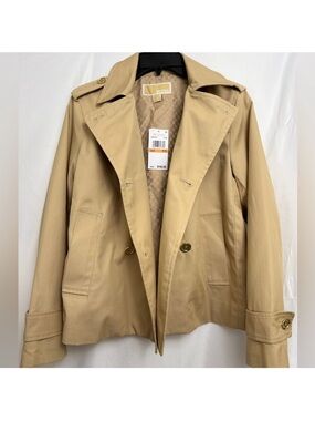 MICHAEL Michael Kors Khaki Short Trench Jacket